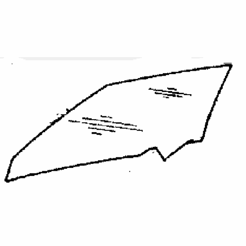 Front Door Glass Driver Side Toyota Camry 1983-1986 4 Door Sedan