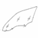 Front Door Glass Driver Side Toyota Camry 1987-1991 4 Door Sedan