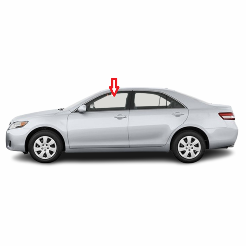 Front Door Glass Driver Side Toyota Camry 2007-2011 4 Door Sedan