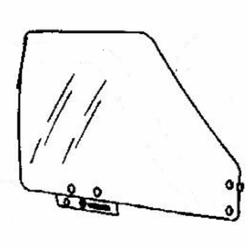 Front Door Glass Passenger Side BMW 533 1980-1984 4 Door Sedan