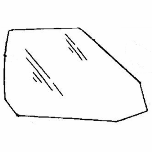 Front Door Glass Passenger Side BMW 630 1978 2 Door Coupe