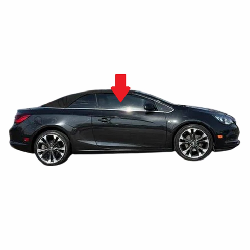 Front Door Glass Passenger Side Buick Cascada 2016-2019 2 Door Convertible