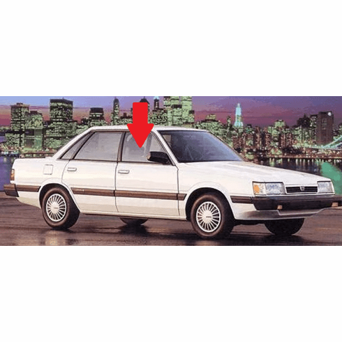 Front Door Glass Passenger Side Subaru Loyale 1990-1994 4 Door Sedan