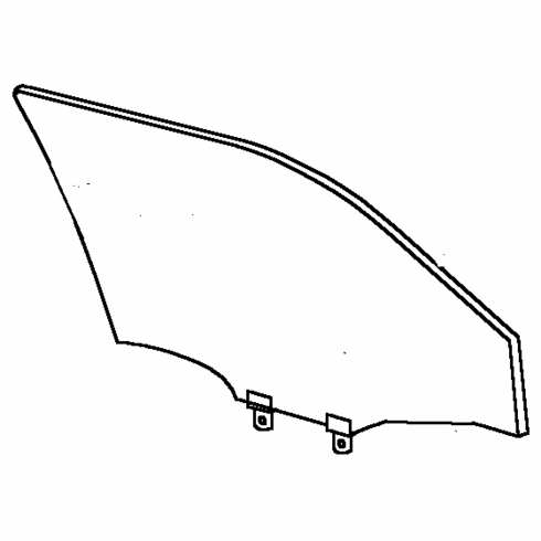 Front Door Glass Passenger Side Toyota Avalon 2000-2004 4 Door Sedan