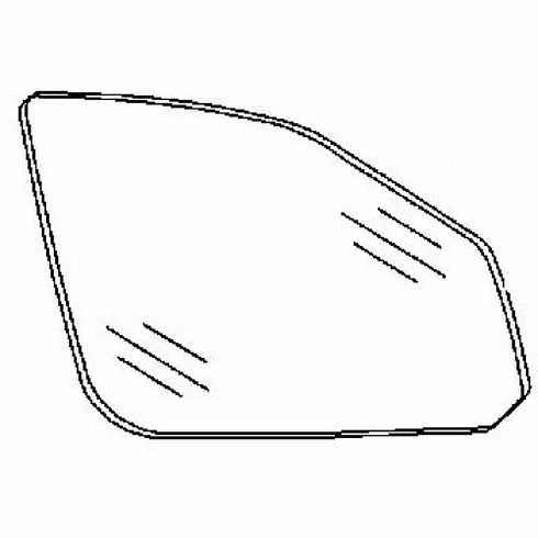 Front Door Glass Passenger Side Volkswagen GTI Hatchback 2006-2009