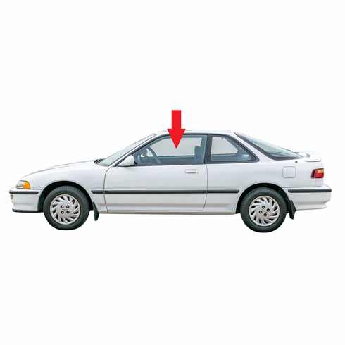 Front Driver Door Glass Acura Integra 2 Door Hatchback 1990-1993
