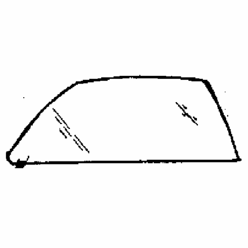 Front Driver Side Door Glass Chevrolet Monza 2 Door Station Wagon 1978-1979