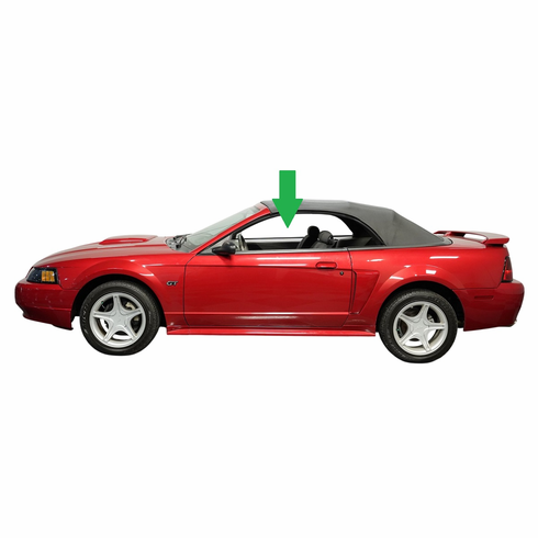 Front Driver Side Door Glass Ford Mustang 2 Door Convertible 2002-2004