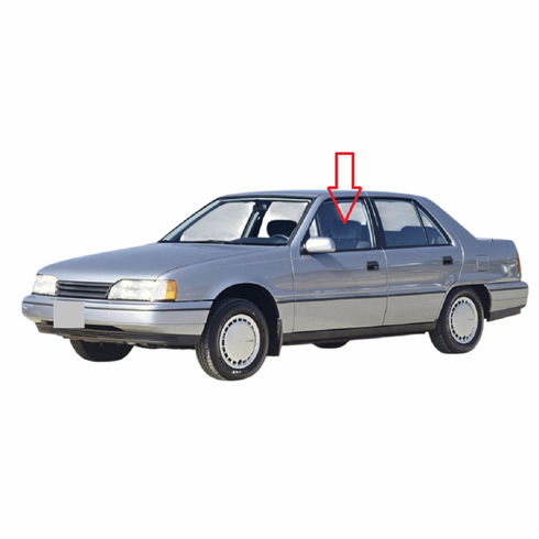 Front Driver Side Door Glass Hyundai Sonata 4 Door Sedan 1989-1994