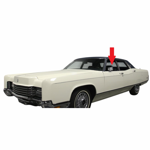 Front Driver Side Door Glass Lincoln Continental 4 Door Sedan 1970