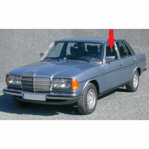 Front Driver Side Door Glass Mercedes Benz 230 4 Door Sedan 1977-1978