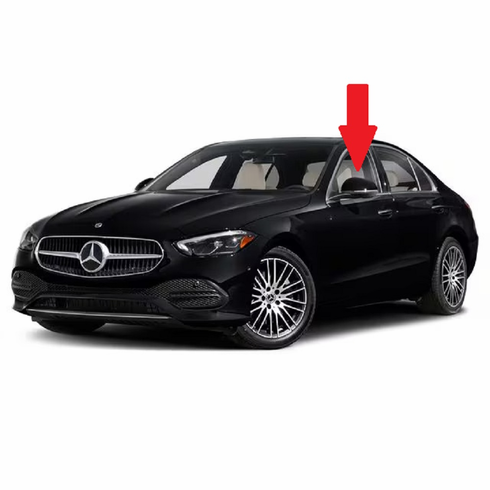 Front Driver Side Door Glass Mercedes Benz C-Class 4 Door Sedan 2022-2024