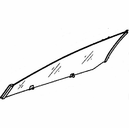 Front Driver Side Door Glass Nissan 200SX 2 Door Hatchback 1984-1988