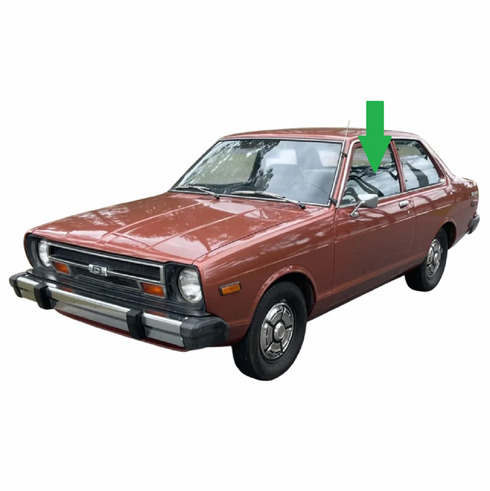 Front Driver Side Door Glass Nissan 210 2 Door Sedan 1979-1982