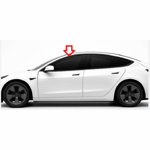 Front Driver Side Door Glass Tesla 3 4 Door Sedan 2024-2025