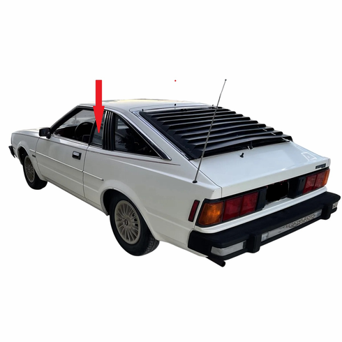 Front Driver Side Quarter Glass Nissan 200SX 2 Door Hatchback 1980-1983
