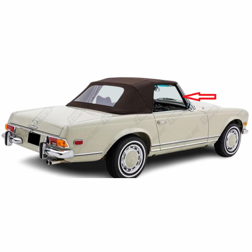Front Passenger Glass Mercedes Benz 230SL 2 Door Convertible 1963-1973