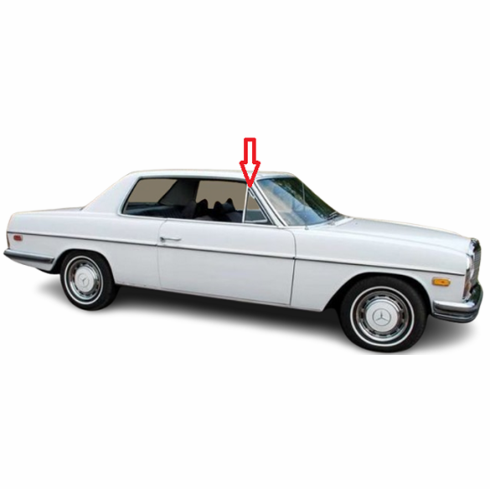 Front Passenger Quarter Glass Mercedes Benz 250C 2 Door Coupe 1970-1976