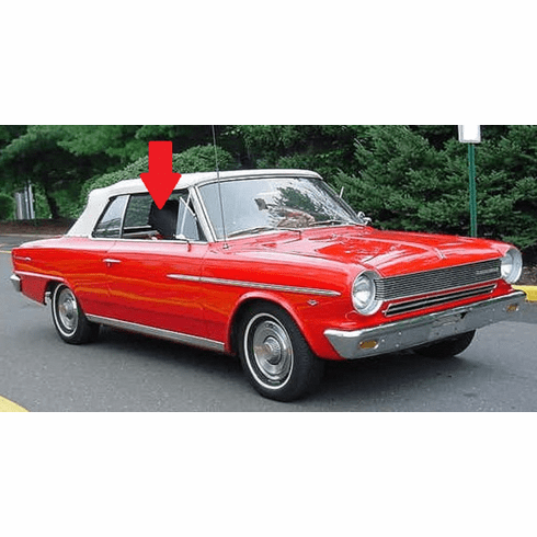 Front Passenger Side Door Glass American Motors American 2 Door Convertible 1964