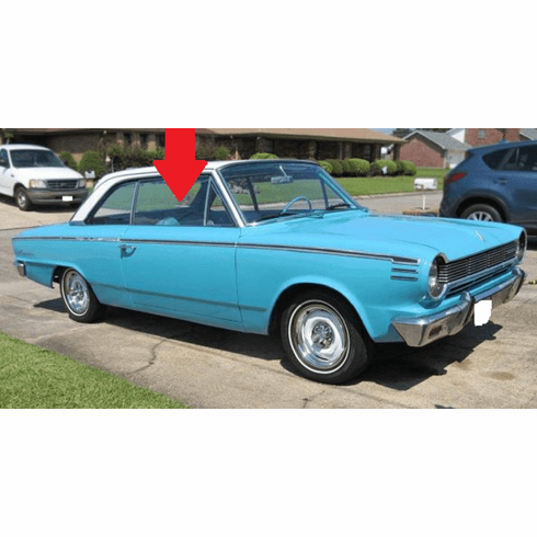 Front Passenger Side Door Glass American Motors American 2 Door Hardtop 1964