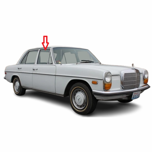 Front Passenger Side Door Glass Mercedes Benz 220 4 Door Sedan 1968-1975