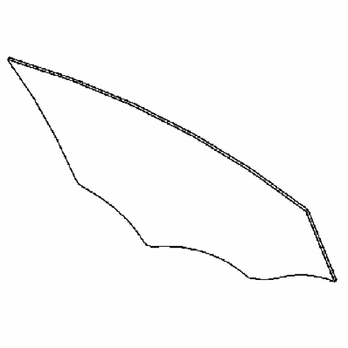 Front Passenger Side Door Glass Mercedes Benz GLA 4 Door Utility 2015-2020