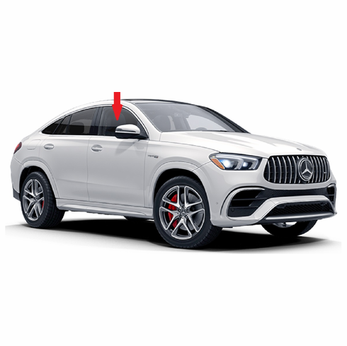 Front Passenger Side Door Glass Mercedes Benz GLE 4 Door Coupe 2021-2023