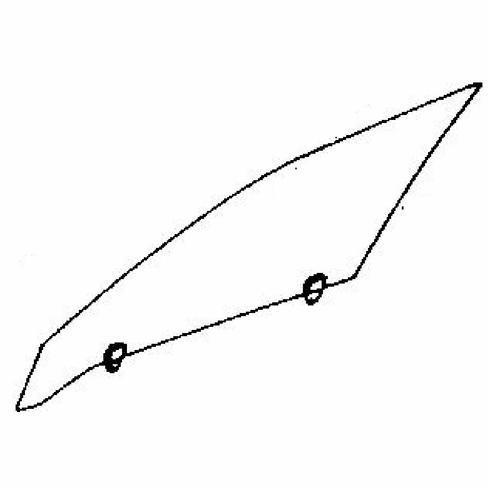 Front Passenger Side Door Glass Nissan Datsun 280ZX 2 Door Coupe 1979-1983