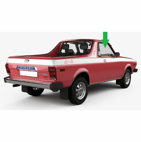 Front Passenger Side Door Glass Subaru Brat 2 Door Pickup 1978-1981