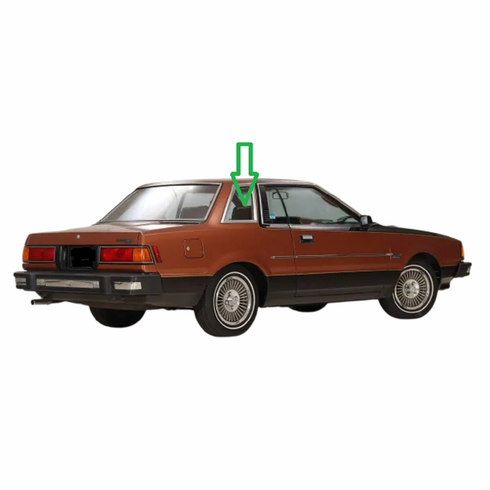 Front Passenger Side Quarter Glass Nissan 200SX 2 Door Hardtop 1979-1983