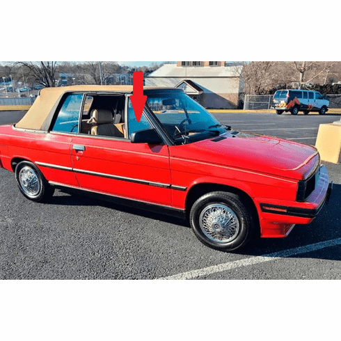 Front Passenger Side Vent Glass American Motors Alliance 2 Door Convertible 1983-1987