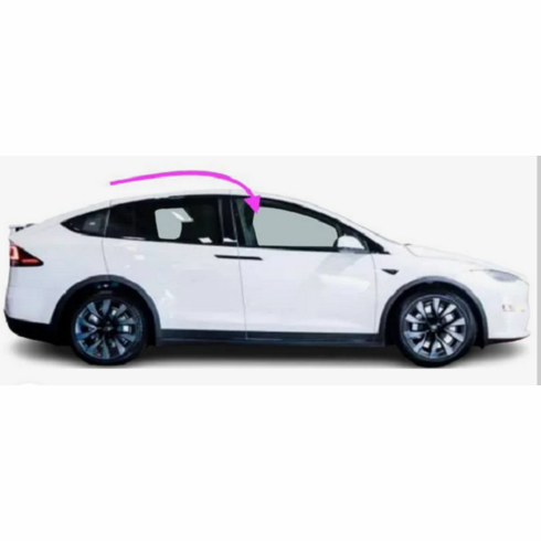 Front Right Door Glass Tesla X 4 Door Utility 2020-2023
