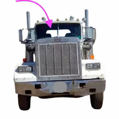 Front Windshield Glass Autocar DK64 Conventional Cab 1978-1981