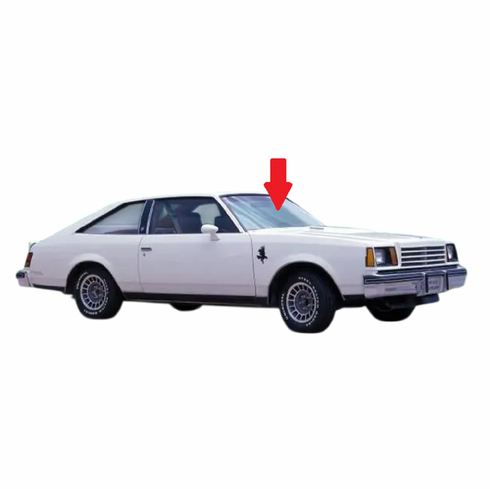 Front Windshield Glass Buick Century 1980-1981 2 Door Coupe