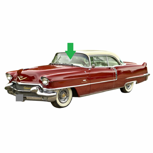 Front Windshield Glass Cadillac Coupe Deville 2 Door Convertible 1959-1960