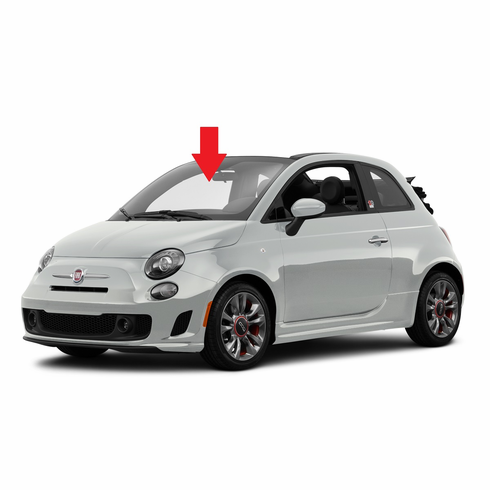 Front Windshield Glass Fiat 500C 2 Door Coupe 2014-2019
