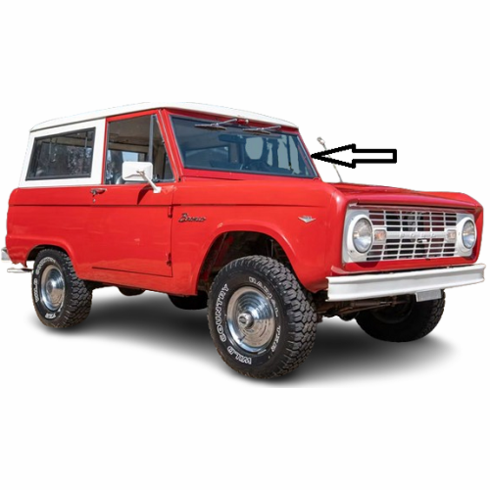 Front Windshield Glass Ford Bronco 2 Door Utility 1983-1989