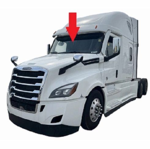 Front Windshield Glass Freightliner Cascadia Conventional Cab 2024-2025
