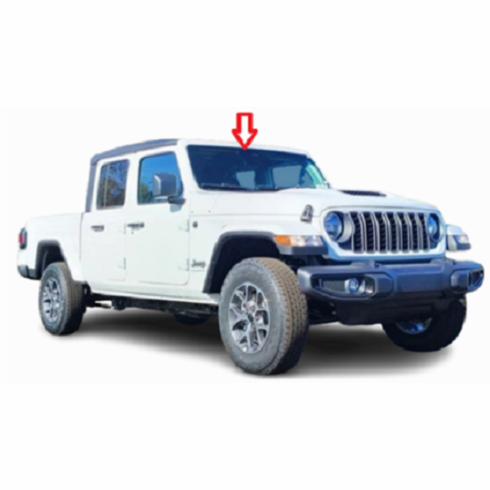 Front Windshield Glass Jeep Gladiator 4 Door Crew Cab 2024-2025