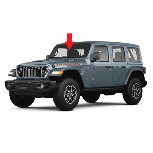 Front Windshield Glass Jeep Wrangler 4 Door Utility 2025-2026