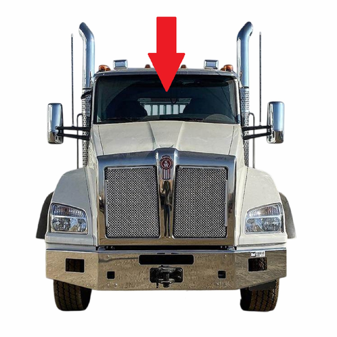 Front Windshield Glass Kenworth T880 Conventional Cab 2018-2024