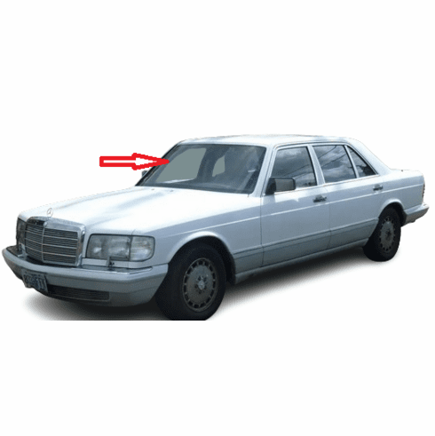 Front Windshield Glass Mercedes Benz 300SEL 4 Door Sedan 1988-1991