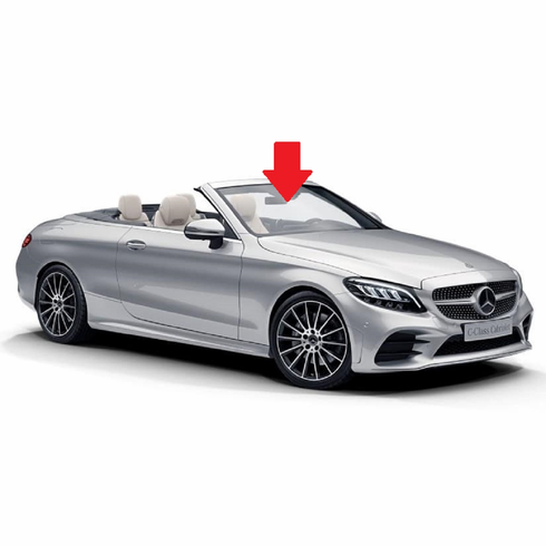 Front Windshield Glass Mercedes Benz C300 2 Door Convertible 2017-2023