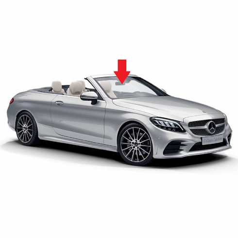 Front Windshield Glass Mercedes Benz C300 2 Door Convertible 2017-2023
