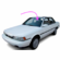 Front Windshield Glass Toyota Camry 1987-1991 4 Door Station Wagon GREEN TINT BLUE SHADE