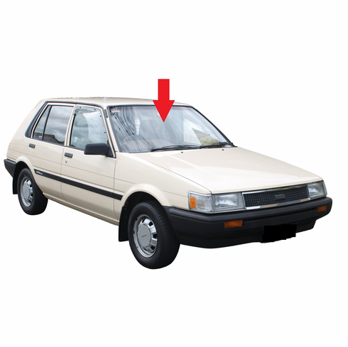 Front Windshield Glass Toyota Corolla 4 Door Hatchback 1984-1987