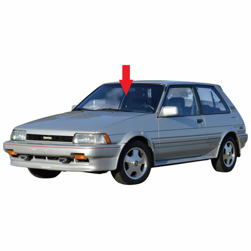 Front Windshield Glass Toyota Corolla FX 2 Door Hatchback 1987-1988