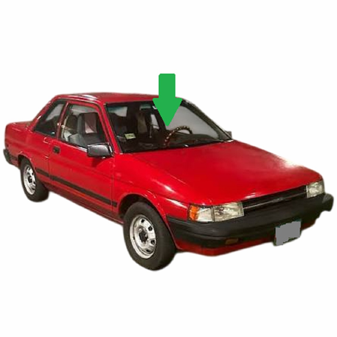 Front Windshield Glass Toyota Tercel 2 Door Coupe 1987-1990