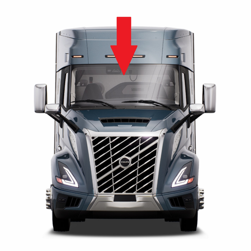 Front Windshield Glass Volvo VN Series Conventional Cab 2018-2024