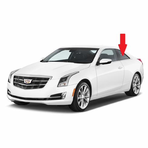 Left Quarter Glass Cadillac ATS 2 Door Coupe 2015-2019